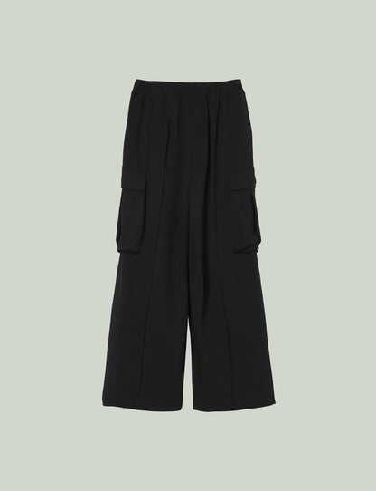 Wide Cargo Pants / black