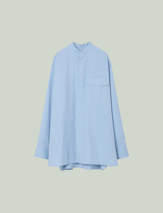 Stand Collar Big Shirt / sax