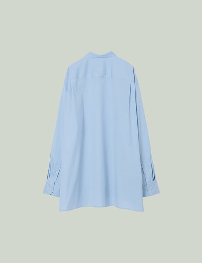 Stand Collar Big Shirt / sax