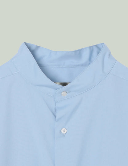 Stand Collar Big Shirt / sax
