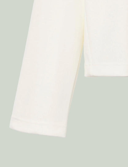 Stand Collar Turtleneck Top / white