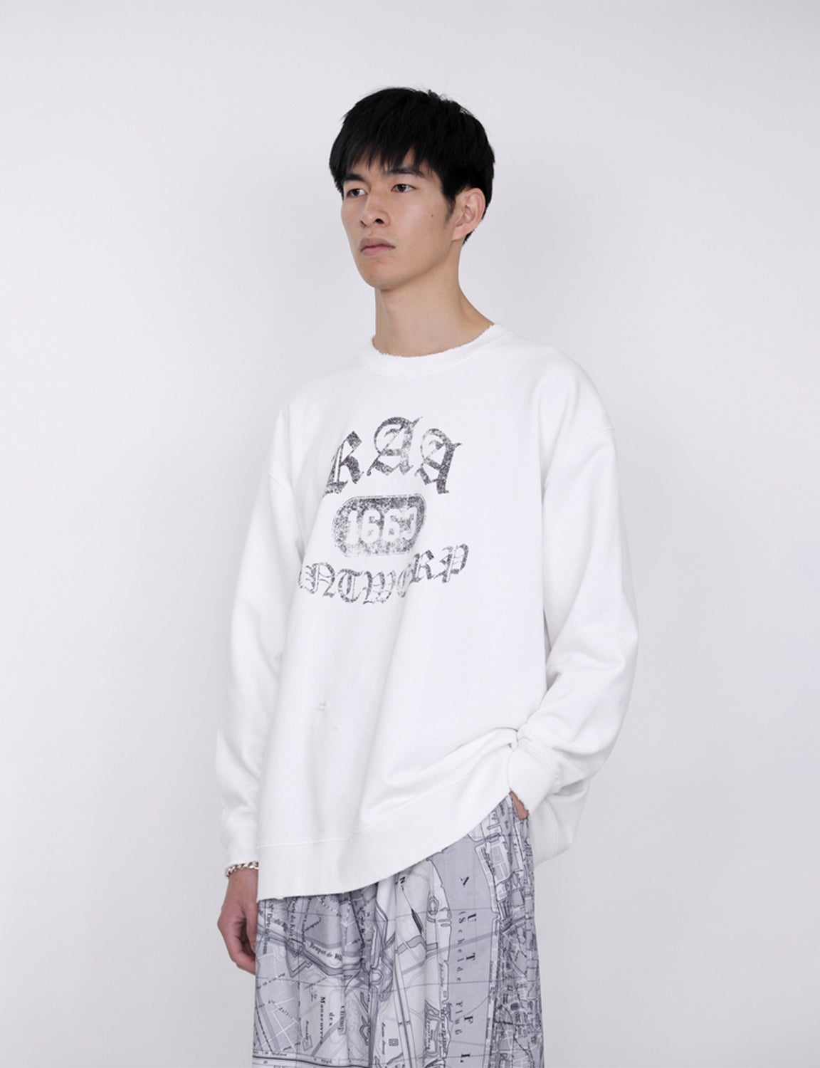 th products(ティーエイチプロダクト) 2025aw th015 スウェット ホワイト
