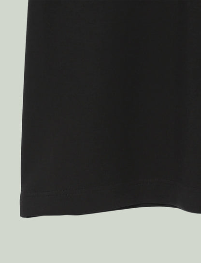 Mix Cut Dress / white × black