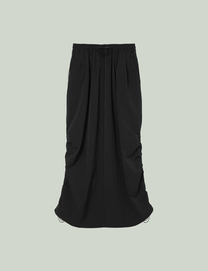 Back Slit Skirt / black