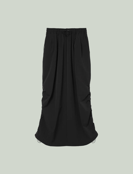 Back Slit Skirt / black 