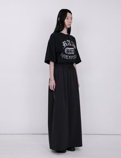 Back Slit Skirt / black
