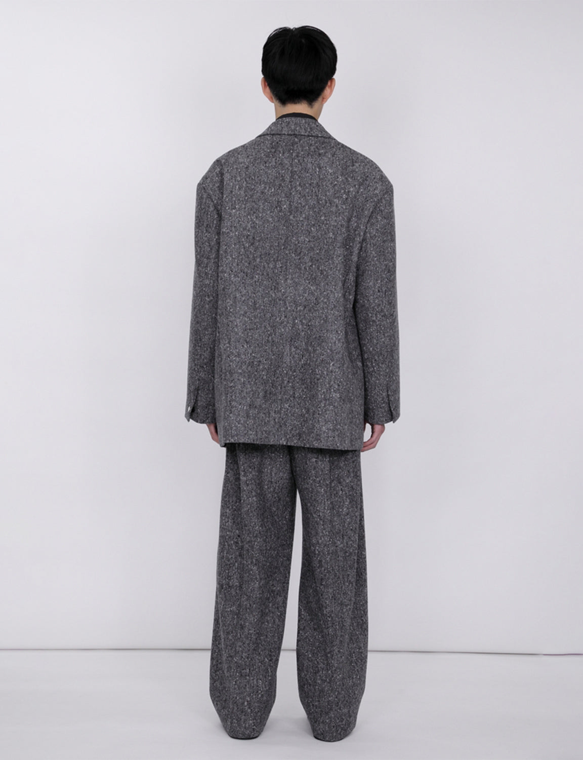 Oversized Double Breasted Jacket / tweed