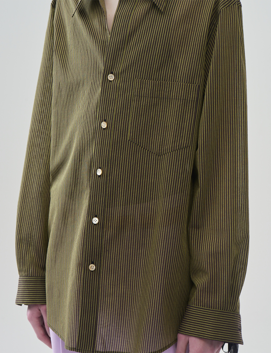 Striped Wool Shirts – Yellow