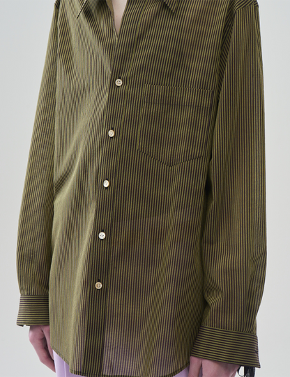 Striped Wool Shirts – Yellow