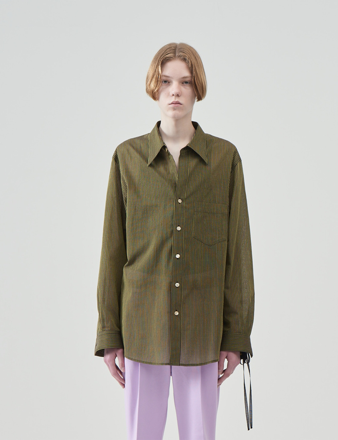 Striped Wool Shirts – Yellow