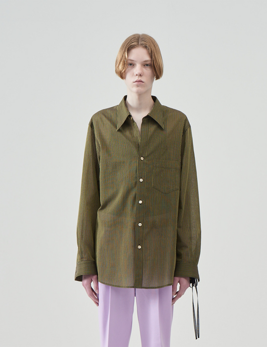 Striped Wool Shirts – Yellow