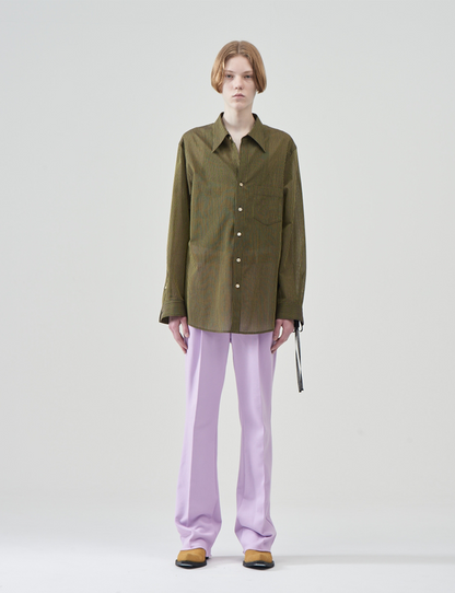 Striped Wool Shirts – Yellow