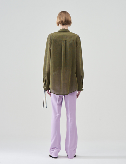Striped Wool Shirts – Yellow