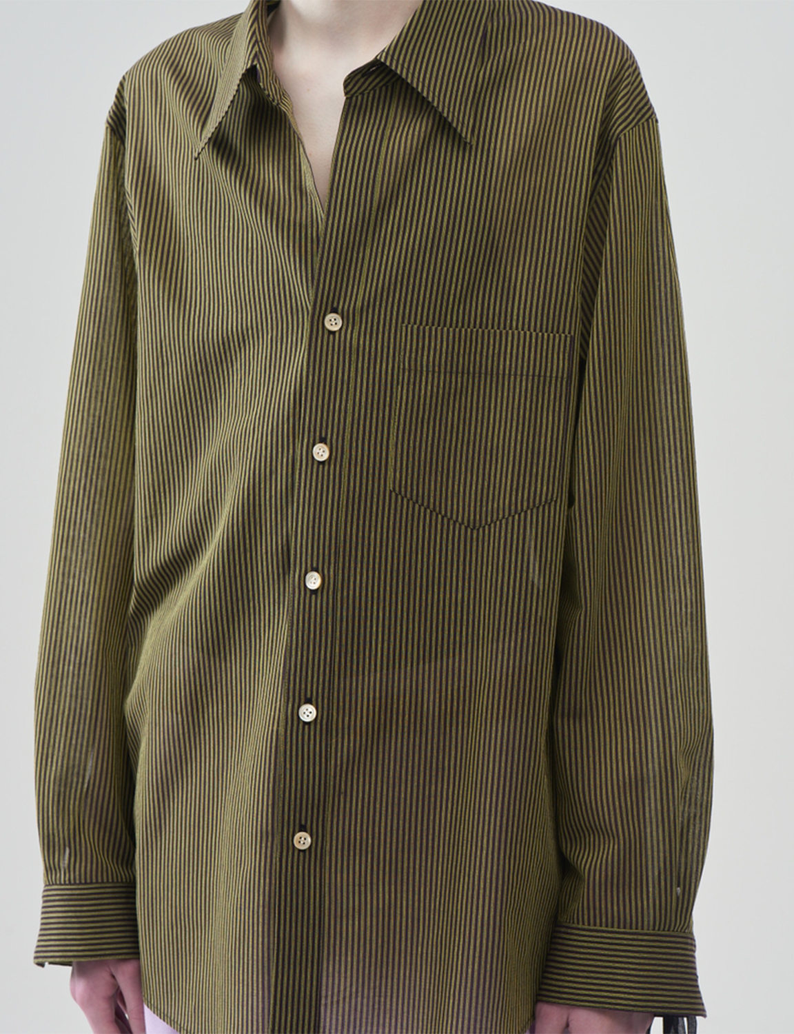 Striped Wool Shirts – Yellow