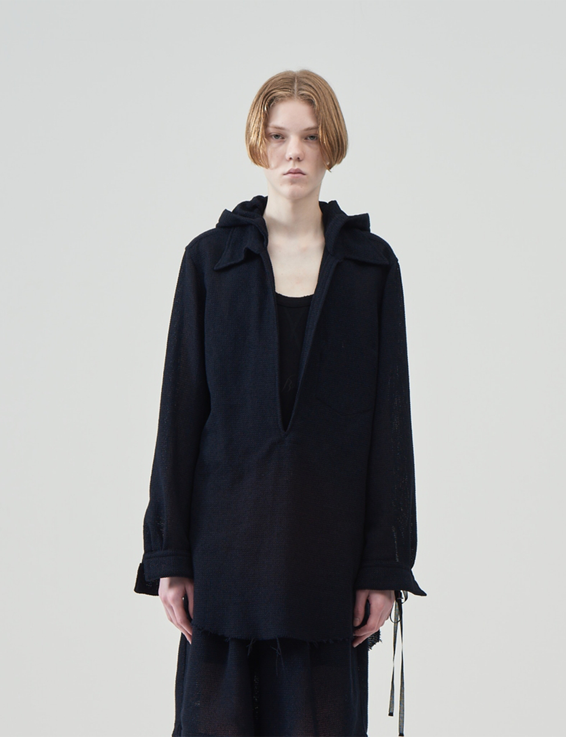 Hooded Pullover Shirts – Black