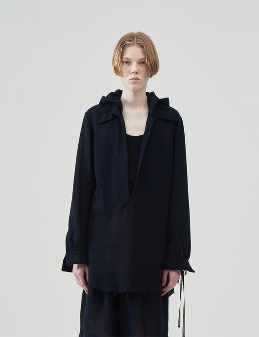 Hooded Pullover Shirts – Black