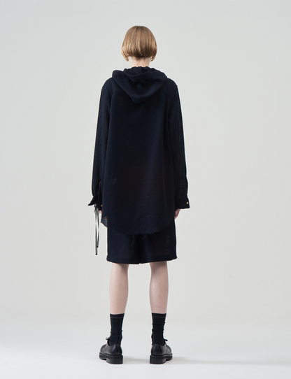 Hooded Pullover Shirts – Black