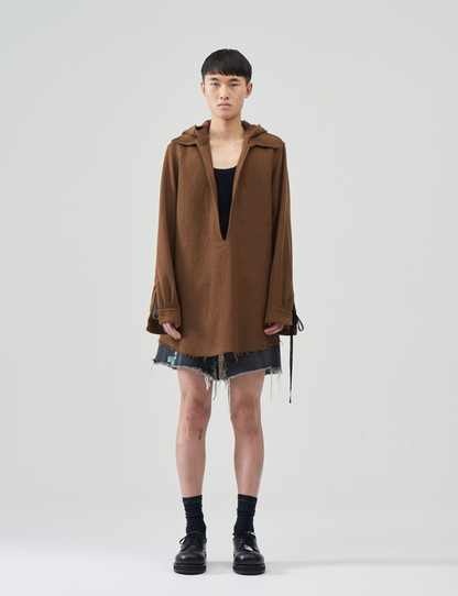 Hooded Pullover Shirts – Mustard