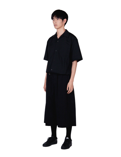 Open Collar Shirt (MID) / black