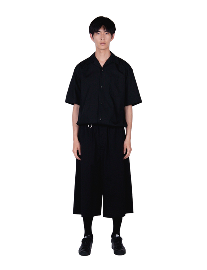 Open Collar Shirt (MID) / black