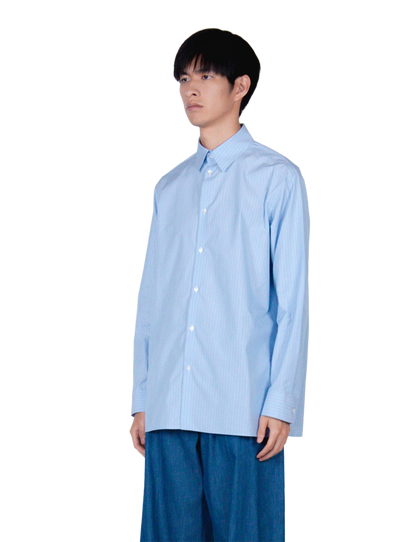ROMAN / Midsize Shirt / sax stripe