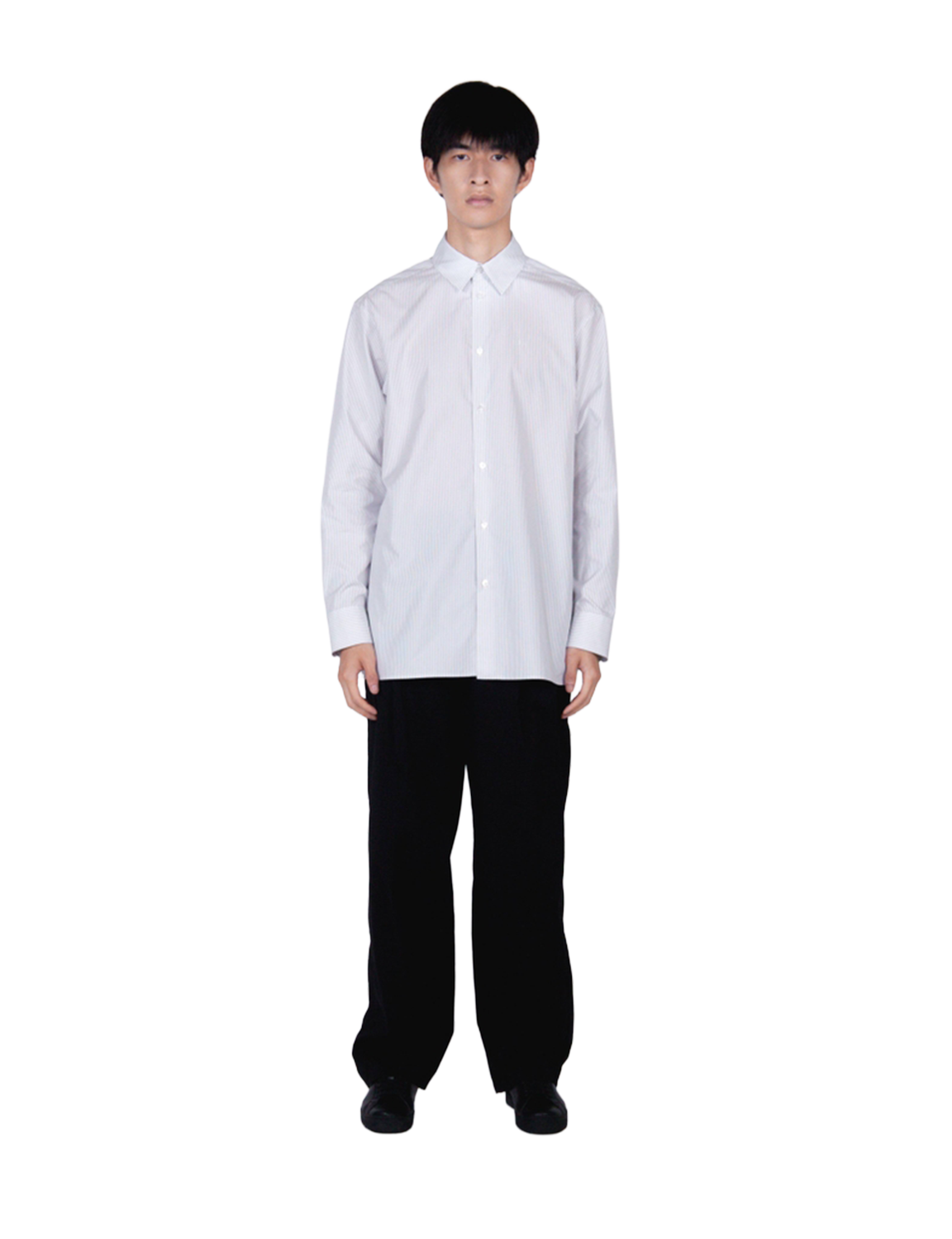 ROMAN / Midsize Shirt / sax stripe