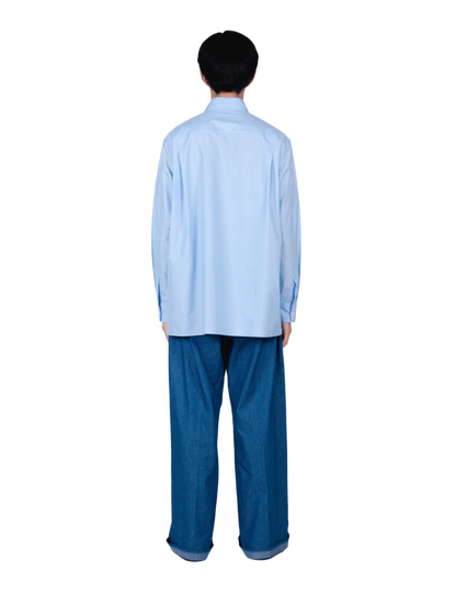 ROMAN / Midsize Shirt / sax stripe