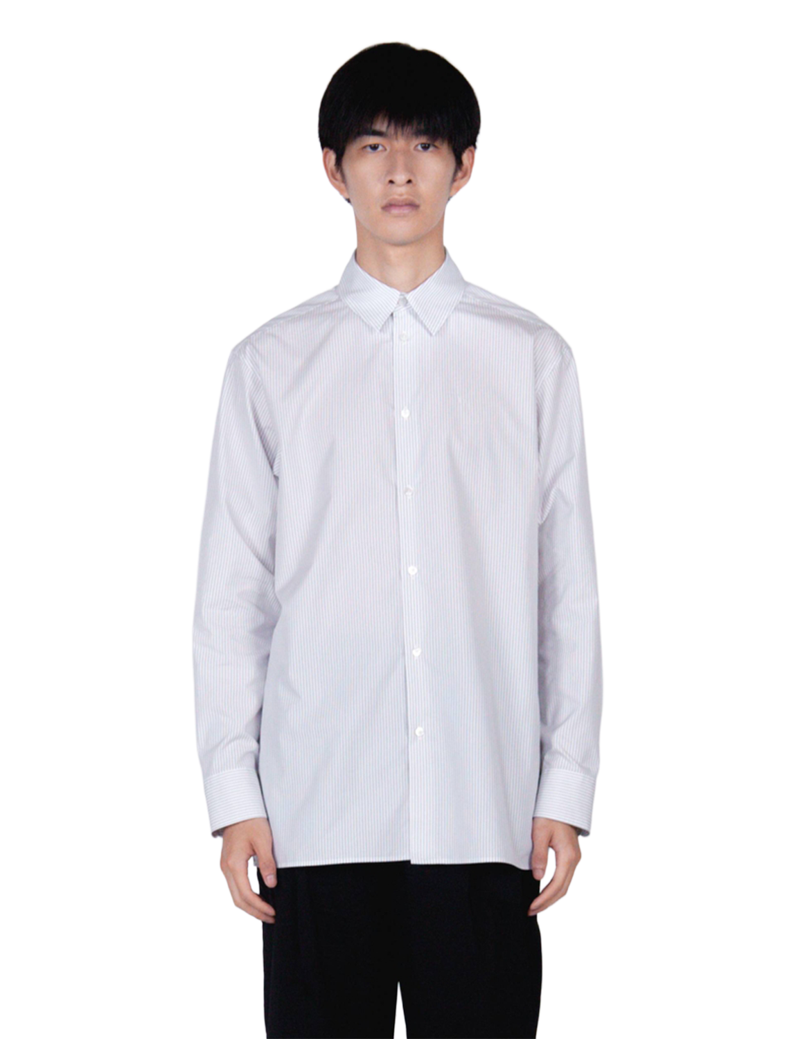 ROMAN / Midsize Shirt / sax stripe