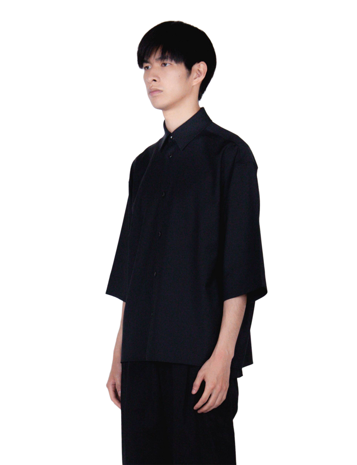 EDWARD / Big Sleeve Shirt / black