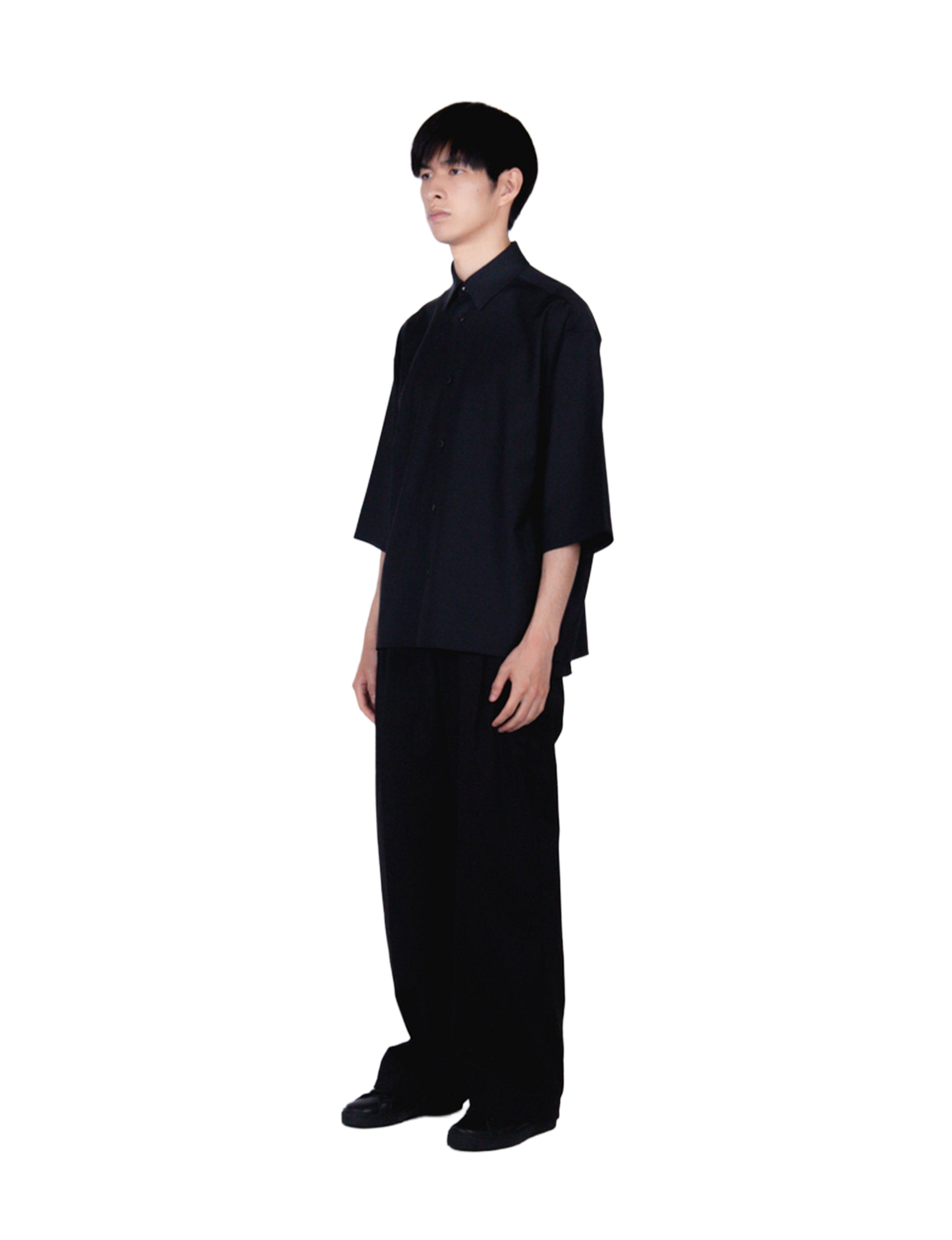 EDWARD / Big Sleeve Shirt / black
