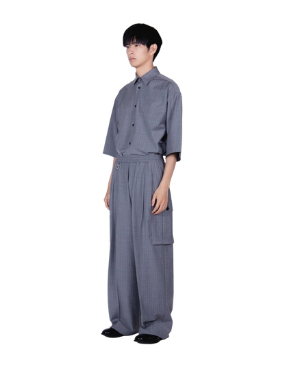 Wide Cargo Pants / black