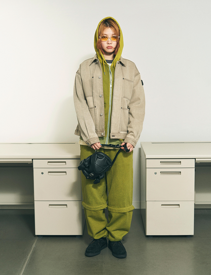 DENIM RIVET CHORE JACKET