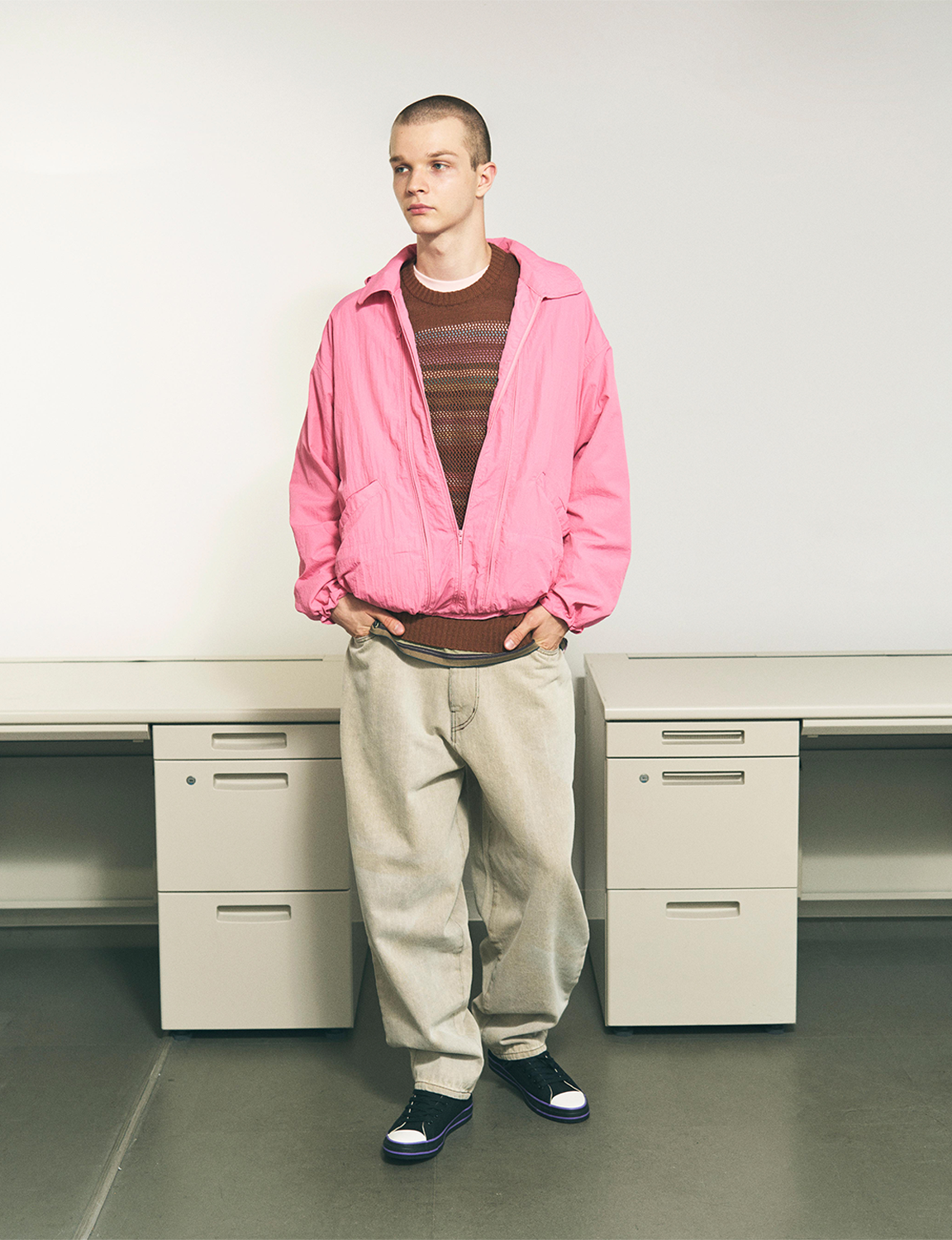 CRUSHED NYLON FULL PACK JACKET