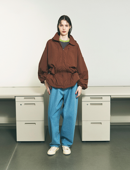 CRUSHED NYLON FULL PACK JACKET