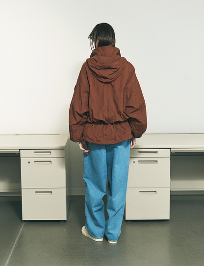 CRUSHED NYLON FULL PACK JACKET