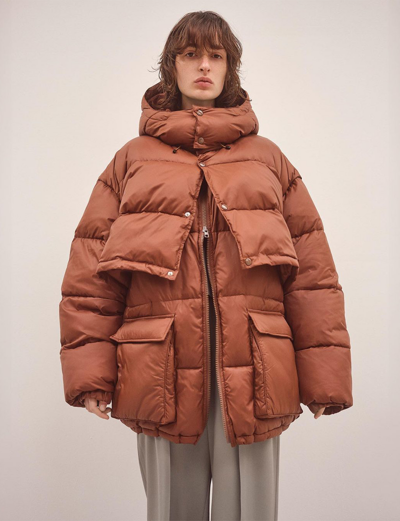 LAYER FRONT PUFFER JACKET
