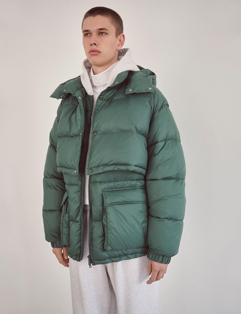 LAYER FRONT PUFFER JACKET