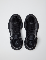 "WAYNE" OG Sole Patent Leather High-top Sneaker – Black
