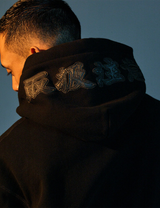 LEATHER OG LABEL HOODIE