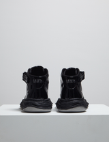 "WAYNE" OG Sole Patent Leather High-top Sneaker – Black