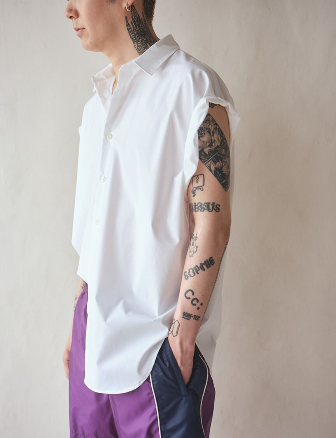 ROLLED SLEEVE SHIRT