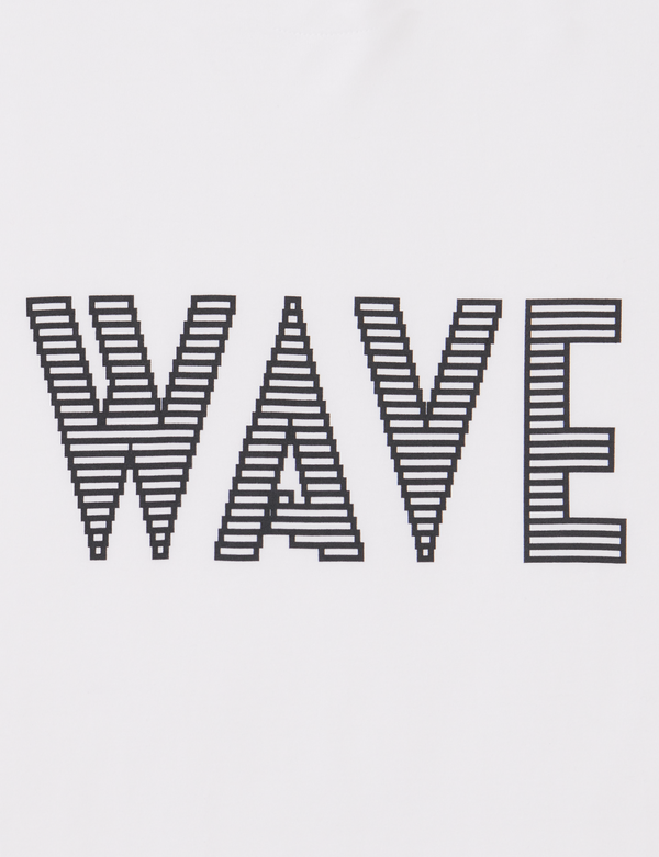 WAVE - 8BIT LOGO T-SHIRT - WHITE