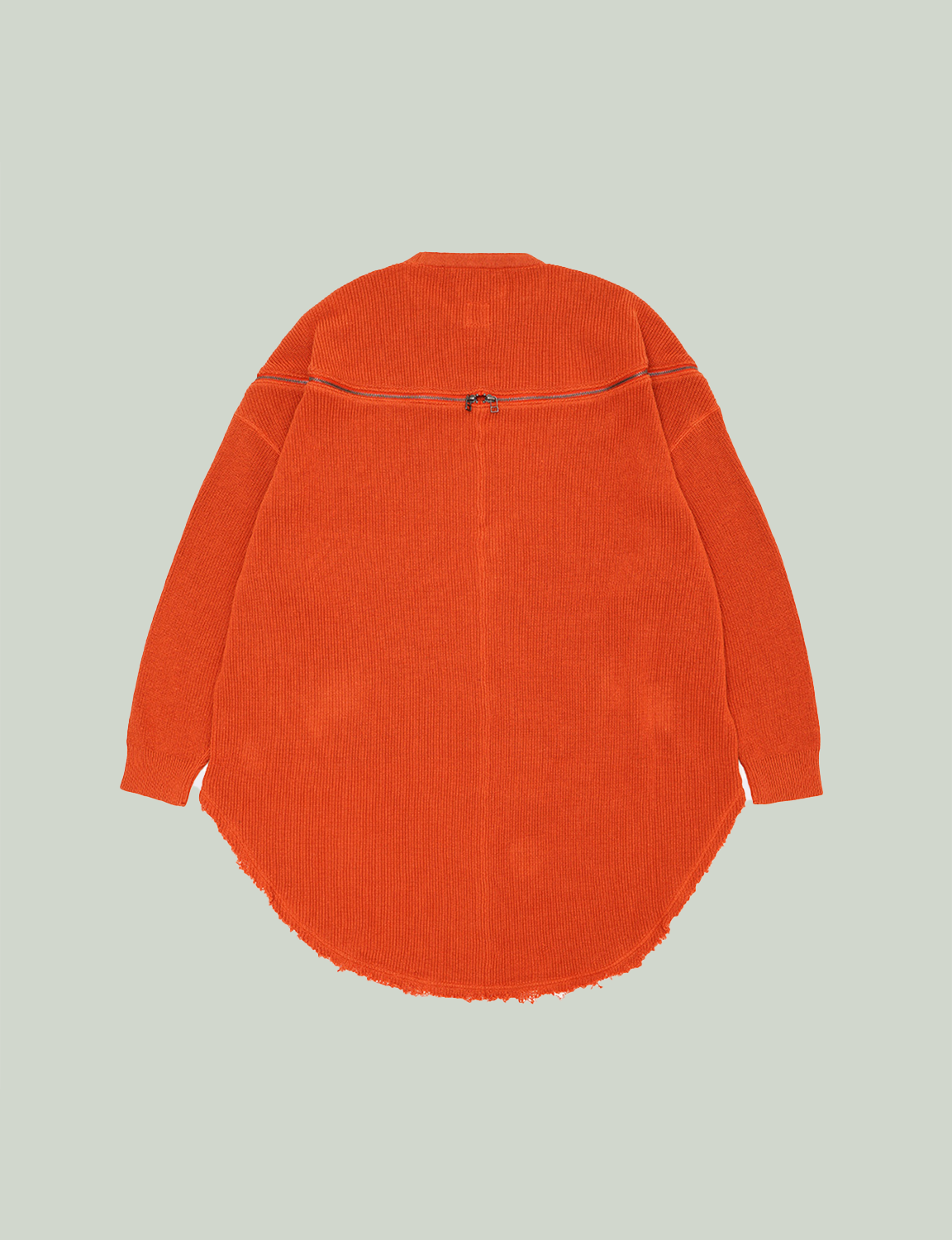 HIGH-LOW ZIPPER KNIT