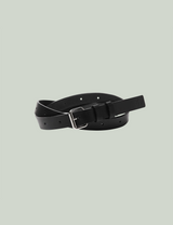 Leather Belt SKI 20 / black × silver