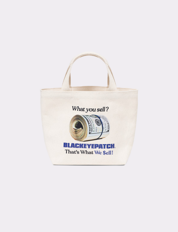 WHAT WE SELL MINI TOTE BAG