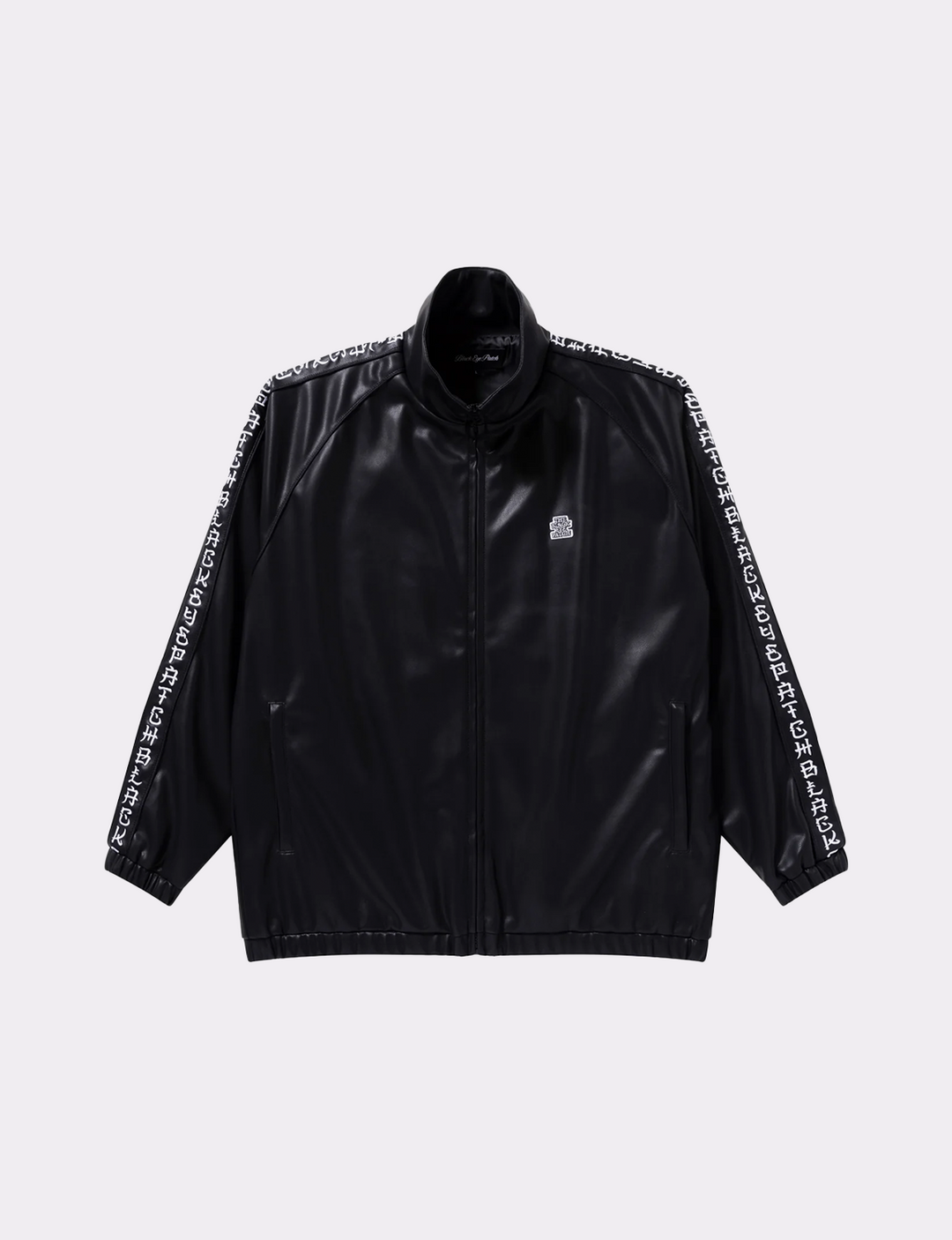 BlackEyePatch - KANJI TAPED FAUX LEATHER TRACK JACKET – The