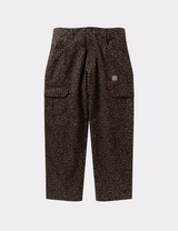SMALL OG LABEL LEOPARD CARGO PANTS