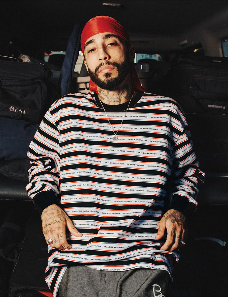 LOGO BORDERED L/S TEE