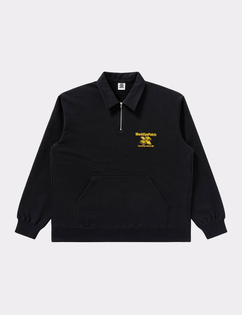 DOLLAR BAND HALF ZIP SWEAT