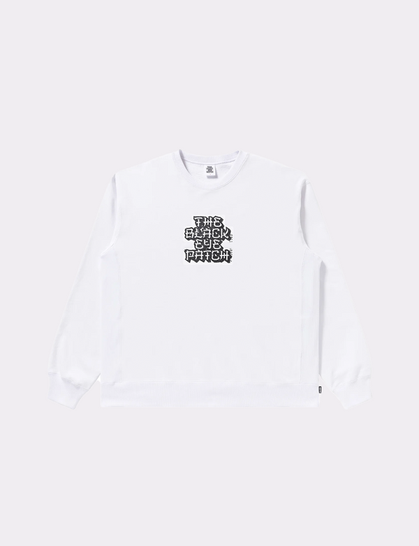 KANJI LABEL TYPEFACE CREW SWEAT